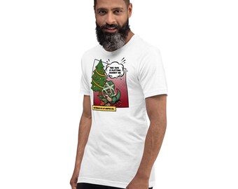 Dino-Probleme #10 – Geschenkverpackungs-Hölle | Lustiges Weihnachts-Dinosaurier-Shirt | Humorvolles Weihnachts-T-Shirt