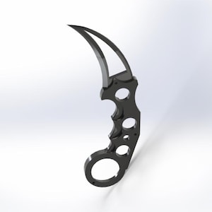 3D Printed Karambit "Talon":  PLA Fidget Spinner
