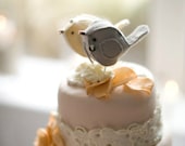 Custom Handmade Love Birds Wedding Cake Topper - Design your own!