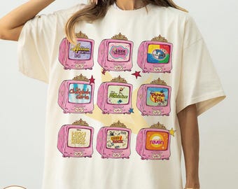 Camiseta de la película de Disney Channel, camiseta familiar a juego de Disneyland, Disney Channel High School Musical Hannah Montana Lizzie McGuire