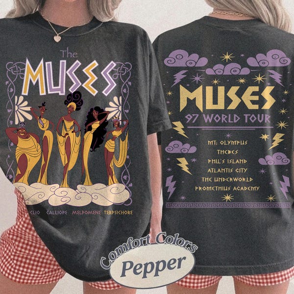 Hercules Muses 97 World Tour Shirt, Birthday Girl Tee, Disneyland Outfit, 90s Disney Shirt