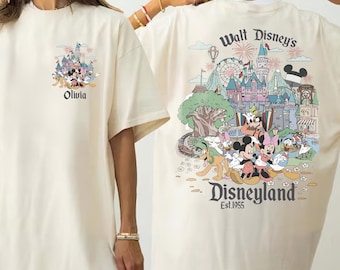Personalized Walt Disney's Disneyland Shirt, Disneyland Mickey and Friends Shirt, Disney Family Trip Shirt, Disney Family Matching 2026 Tee