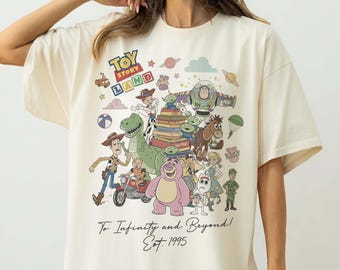 Retro Toy Story 2026 Comfort Color Shirt, Toy Story To Infinity and Beyond Shirt, Toy Story Friends, Toy Story Characters, Toy Story Tee