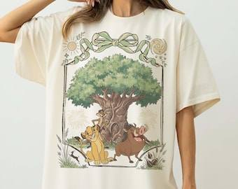 Retro Disneyland Lion King Simba And Timon Comfort Colors Shirt, Vintage Lion King Shirt, Hakuna Matata Shirt, Animal Kingdom 2026 Shirt