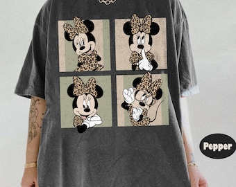 Retro Minnie Mouse-shirt met luipaardprint, Animal Kingdom Disney 2026