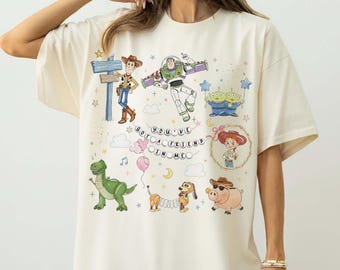 Retro Coquette Disney Toy Story You've Got A Friend In Me Shirt, Toy Story Characters Tee, Disneyland Trip Shirt, Toy Story Family Tee