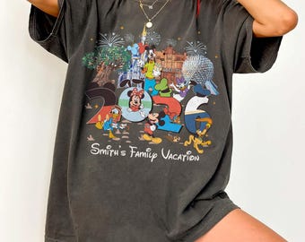 Personalized Disney trip 2026 shirt, Disney Family Trip matching shirt, WDW Disneyworld Mickey & friends Tee, Family vacation 2026 shirt