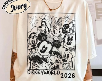 Retro Disneyworld 2026 Shirt, Vintage Mickey And Friends Disneyworld Shirt, Disney Trip 2026 Shirt, Disney Family Vacation Shirt