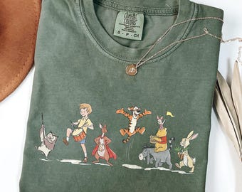 Vintage Winnie The Pooh And Friends Comfort Colors Shirt, Disney Pooh Co Shirt, Disneyland Pooh Bear Shirt, Pooh Bear Tee, Disney Pooh Kids