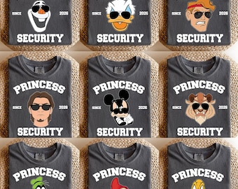 Camiseta personalizada de princesas con personajes de Disney, camiseta para el Día del Padre, regalo para novio, para papá e hija, camiseta divertida para papá, camiseta para el Día del Padre