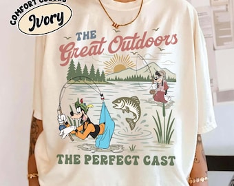 Camiseta vintage de Disney Goofy y Max Goofy, "The Great Outdoors", "Perfect Cast Disney", "Disney Rad Dad Rad Son", "Día del Padre, papá y yo"