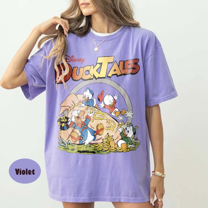 Disney Ducktales Logo All Characters Comfort Colors Shirt Disneyland ...