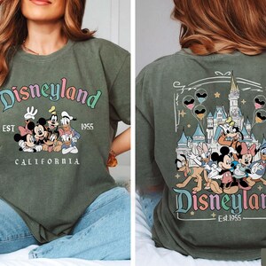 Koszulka vintage Disneyland California, dwustronna koszulka z Myszką Miki i Przyjaciele zdjęcie 5