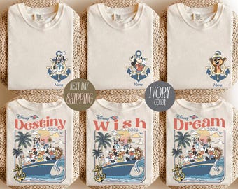 Personalized Disney Cruise 2026 Shirt, Disney Cruise Squad Shirt, Disney Cruise Line Fleet – Adventure, Magic, Wish, Treasure, Destiny
