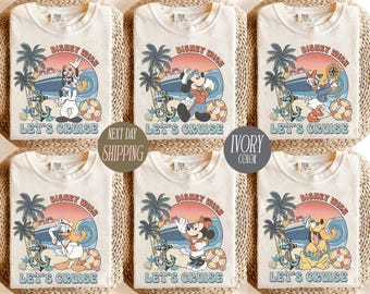 Camiseta personalizada de Disney Cruise 2026, camiseta familiar de Mickey y sus amigos, camiseta de equipo de Disney Cruise, camiseta a juego familiar de Disney Cruise