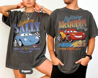 Disney Cars Shirt, Lightning McQueen and Sally Couple Shirt, Lightning McQueen Shirt, Disney Couple Shirt, Disneyland Cars Tee