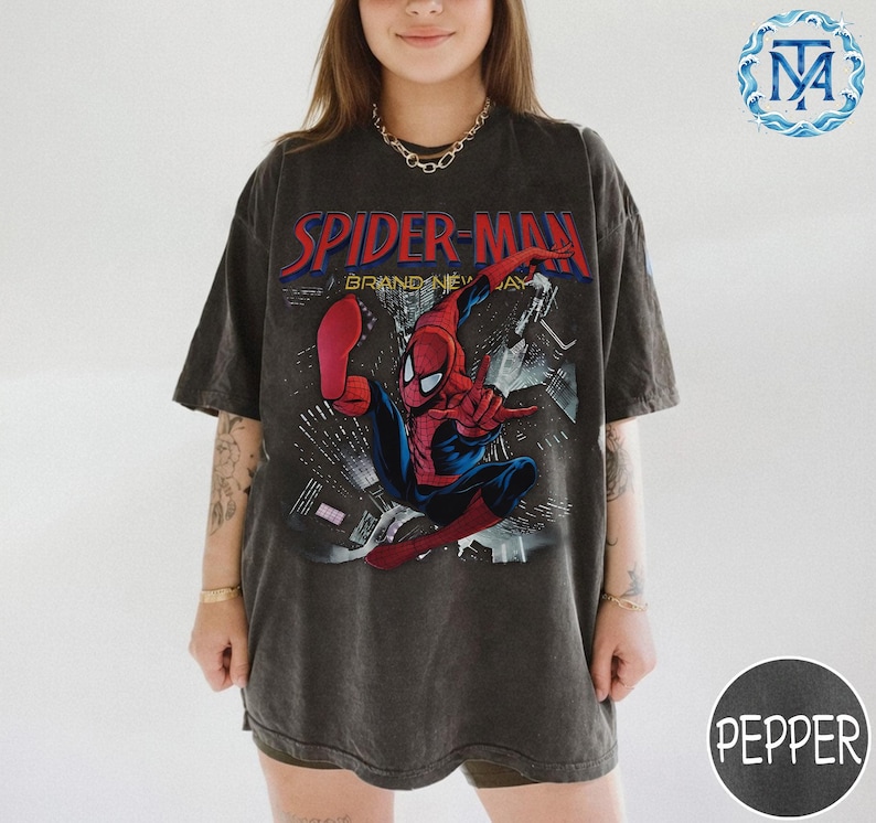 Disney Spider-Man Brand New Day T-Shirt, Marvel Avengers Shirt, Vintage Spiderman Comic Shirt, Spider Man T-Shirt, Disney Spider Kids Shirt image 6