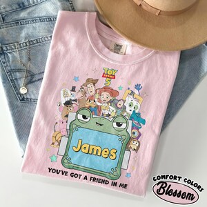 Custom Name TS and Toy Story 5 Movie Shirt, I Knew It I Knew You Shirt, Lilypad Buzz Lightyear Woody Jessie You've Got a Friend In Me Shirt image 3