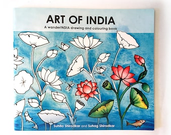 Coloring Book and Drawing Book: Art of India. Signed copies of Coloring Books, Coloring Books for Adults and Children, Coloring Pages