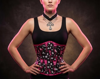 Underbust Corset Waist Cincher | Gothic Halloween Corset Top
