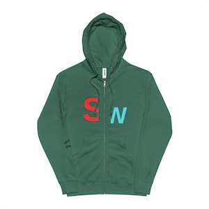 Fleece Zip Up Hoodie: Unisex Cotton Blend - Cozy Everyday Wear
