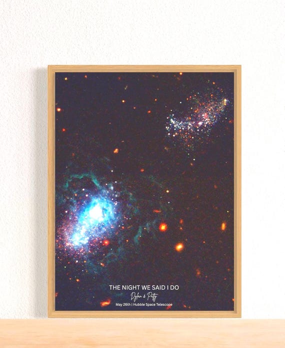 Custom Night Sky Print: Personalized NASA Hubble Image - Unique Wall Art