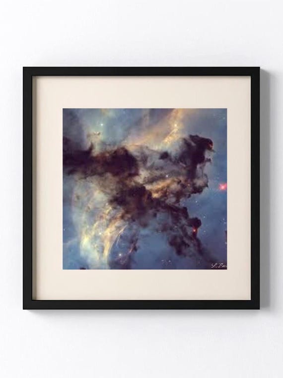 Nebula Fine Art Print: Cosmic Abstract Painting, NASA Inspired