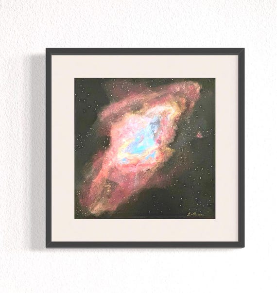 Abstract Galaxy Painting Print | Eagle Nebula Art Print | Unique Wall Decor Gift