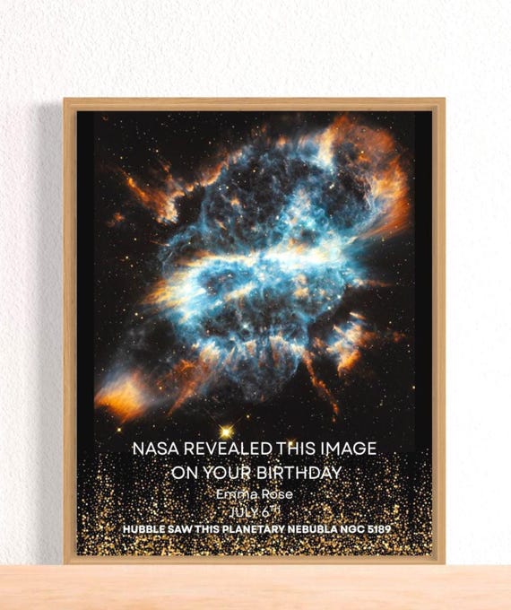Custom Night Sky Print | Personalized NASA Image that was Captured on Specific Date | Astronomy lover Gift | Unique Wall Art