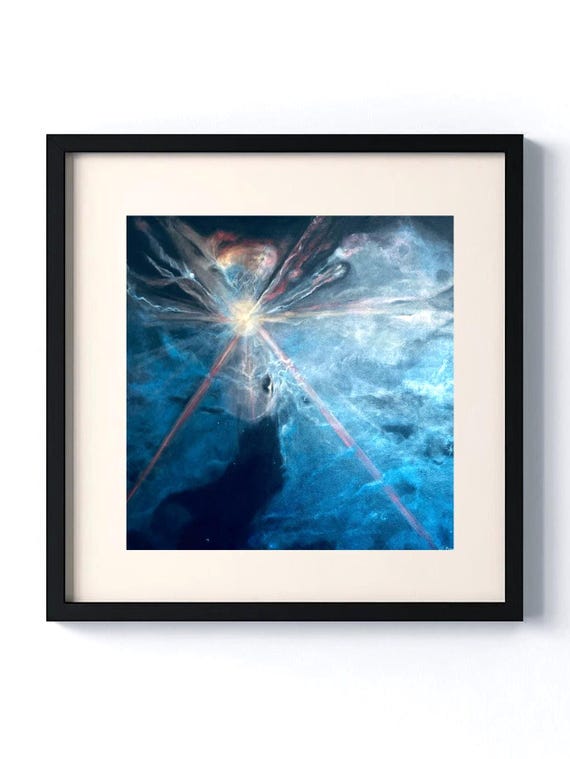 Limited Edition Abstract Star Cluster Art Print: NASA Inspired Home Decor