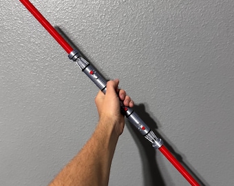 Mini Darth Maul Lightsaber Hilt Star Wars Phantom Menace Screen Accurate Prop Replica Sith Lord Display Collector Gift