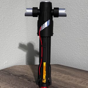Kylo Ren Lightsaber Hilt Movie Accurate Star Wars Force Awakens Prop Replica Cosplay Display Saber Collector Gift Star Wars Cosplay Prop image 1