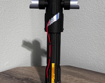 Star Wars Kylo Ren Lightsaber Hilt Prop Replica Star Wars Prequels Sith Lord Lightsaber Cosplay Prop Display Movie Accurate Saber
