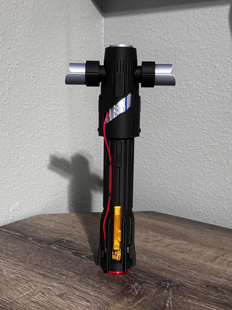 Kylo Ren Lightsaber Hilt Movie Accurate Star Wars Force Awakens Prop Replica Cosplay Display Saber Collector Gift Star Wars Cosplay Prop image 1