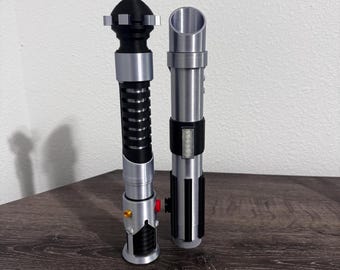 Star Wars Obi-Wan Kenobi Anakin Skywalker Episode 2 Lightsaber Bundle Attack of the Clones Screen Accurate Movie Replica Prop