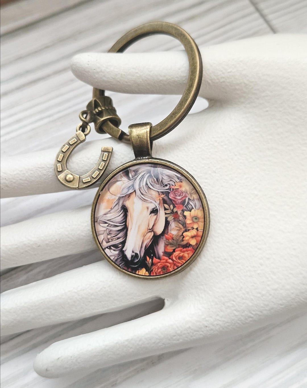 Horse Keychain, Cowgirl Keyring, Horseshoe Cowboy Hat or Boot Charm ...