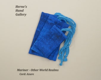 1 Mariner Blue Flannel Bag Various Sizes Pocket Charm Jewelry Spirit Mojo Prayer Tie Amulet Talisman Magic Good Medicine Bundle