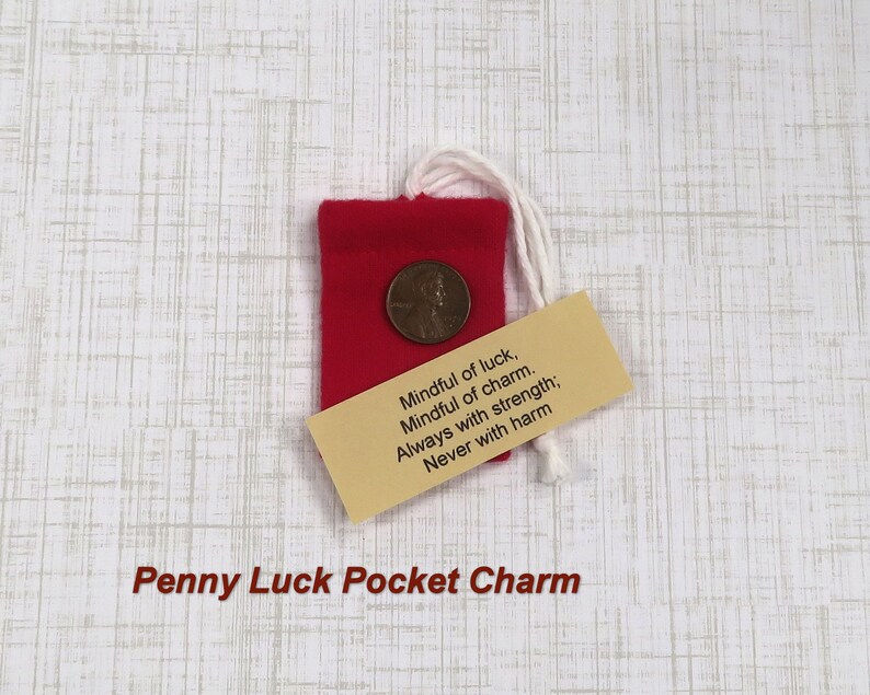 Penny Luck Pocket Charm Pocket Charm Amulet Jewelry Prayer Etsy UK