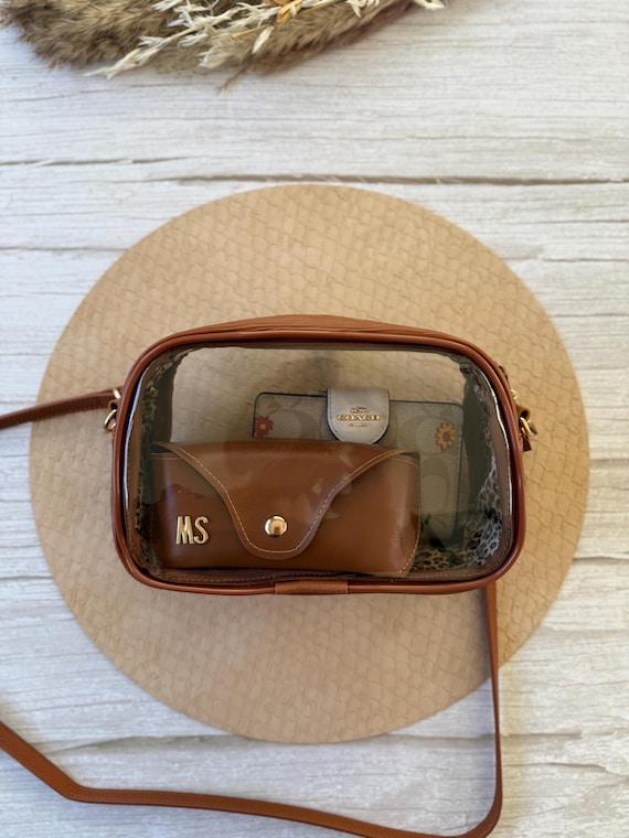 Clear Stadium Bag Personalized Concert & Game Day Crossbody Handmade Purse