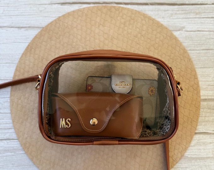 Clear Stadium Bag Personalized Concert & Game Day Crossbody Handmade Purse
