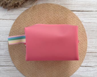Boxy Jelly Vinyl Wet Bag: Waterproof Neon Pastel Pouch