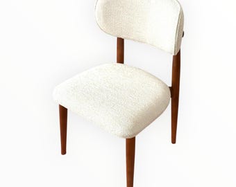Chaise de salle à manger moderne en bois, chaise de salle à manger en noyer, chaises de salon personnalisées, chaise confortable en bois avec dossier