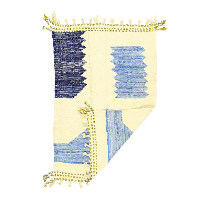 Tapisserie Kilim En Laine Tissée Main – Moteng – Tenture Murale Vintage