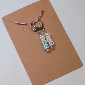 Increase or Decrease Leverback Crochet Stitch Markers (Set of 2) image 2