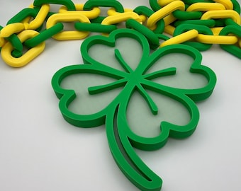 Glow n the dark - Collier trèfle porte-bonheur grande taille **RESTOCKÉ**