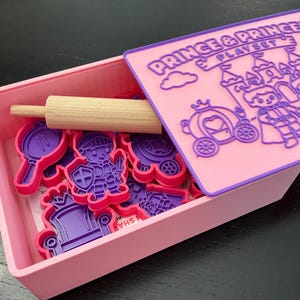 Prince and Princess Kids Play Dough Kit, Sensory Play Kit, Montessori Toy, Gift for Kids, Creative Play Set, Preschool Learning Toy