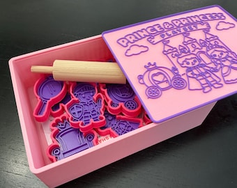 Prince and Princess Kids Play Dough Kit, Sensory Play Kit, Montessori Toy, Gift for Kids, Creative Play Set, Preschool Learning Toy