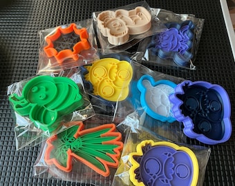 Ensemble de jeu d'emporte-pièces personnalisé : outils de pâtisserie imprimés en 3D, modèles à agencer