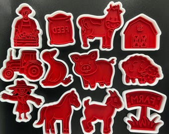 Farm Themed Kids Play Dough Kit, Sensory Play Kit, Montessori Toy, Gift for Kids, Creative Play Set, Preschool Learning Toy