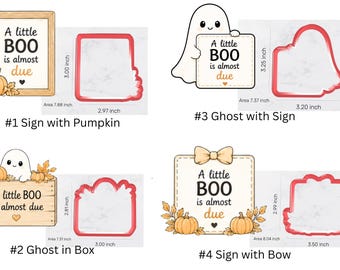 A Little Boo is Almost Due Baby Shower, Cookie Cutters: Matching Themes - Our little Boo, A Pumpkin in in the Way